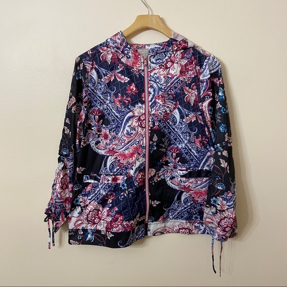 CHICO’S Paisley Packable Jacket 2 Large - Picture 3 of 7